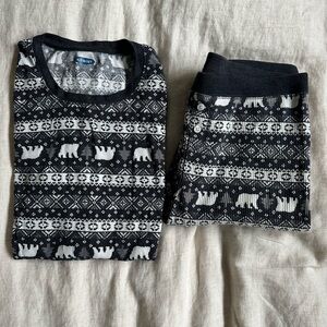 Old Navy Polar Bear Waffle Knit Pajama Set